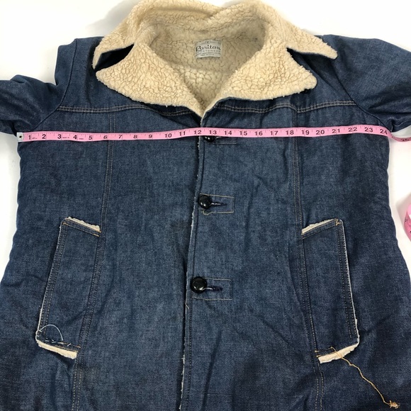 Vintage Raritan Denim Shearling lining 80s Jacket - Picture 3 of 8